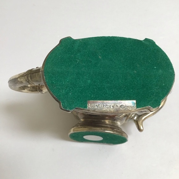 Godinger Silver-plate Teapot Napkin Rings Mixed SET OF 4 Silver Art 1994 Vintage - Picture 11 of 14